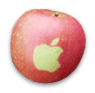 An Apple-branded apple